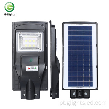 Controle remoto tudo em uma luz de rua led solar de 40 80 watts